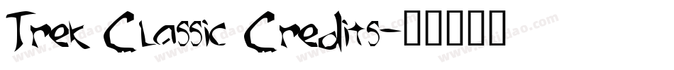 Trek Classic Credits字体转换